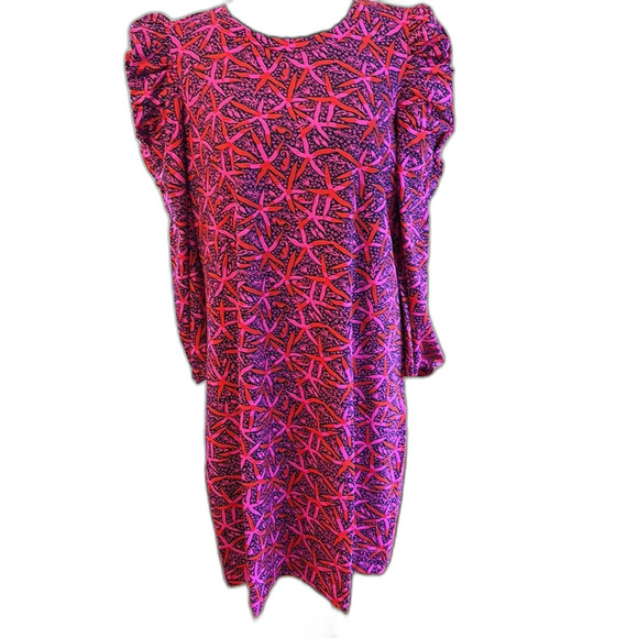 Lilly Pulitzer Steffie Dress in Passion Fruit Pink Star size XLarge NWT - Picture 5 of 12